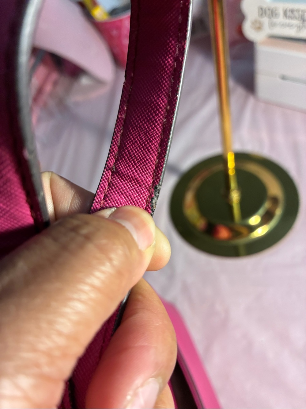 Kate Spade Hot Pink Crossbody with Gold Hardware - Picture 4 of 11